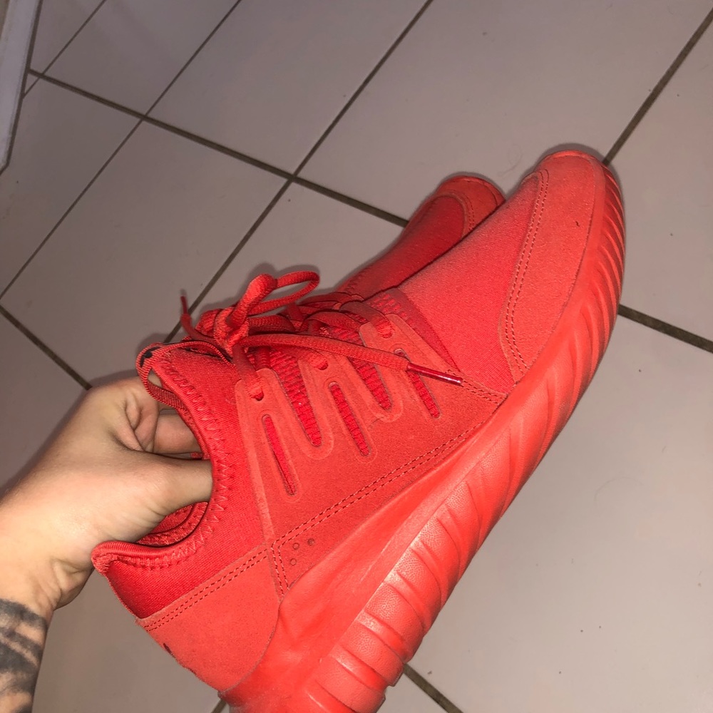 Adidas Tubular Solar Red Mens Size 7 Wmns 8.5